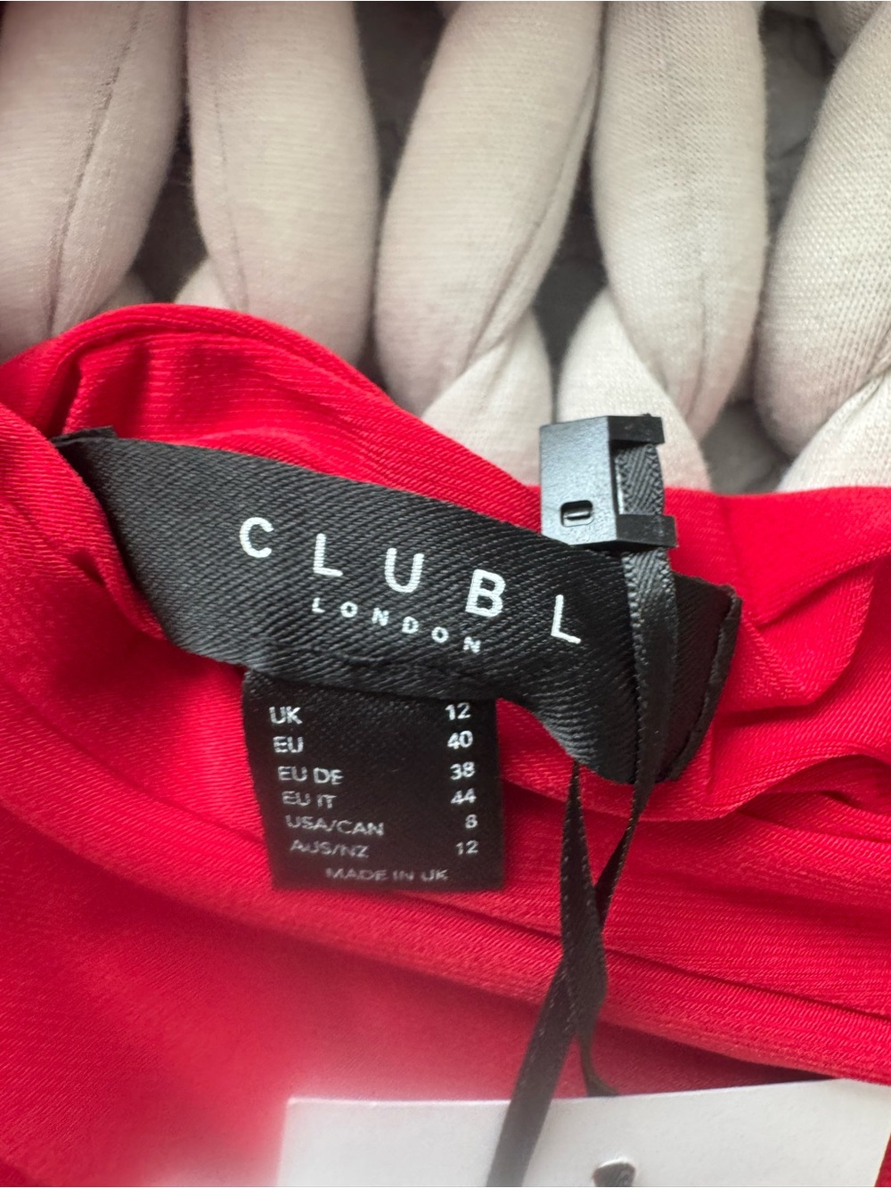 Club L London Vibrant Red One-Shoulder Dress